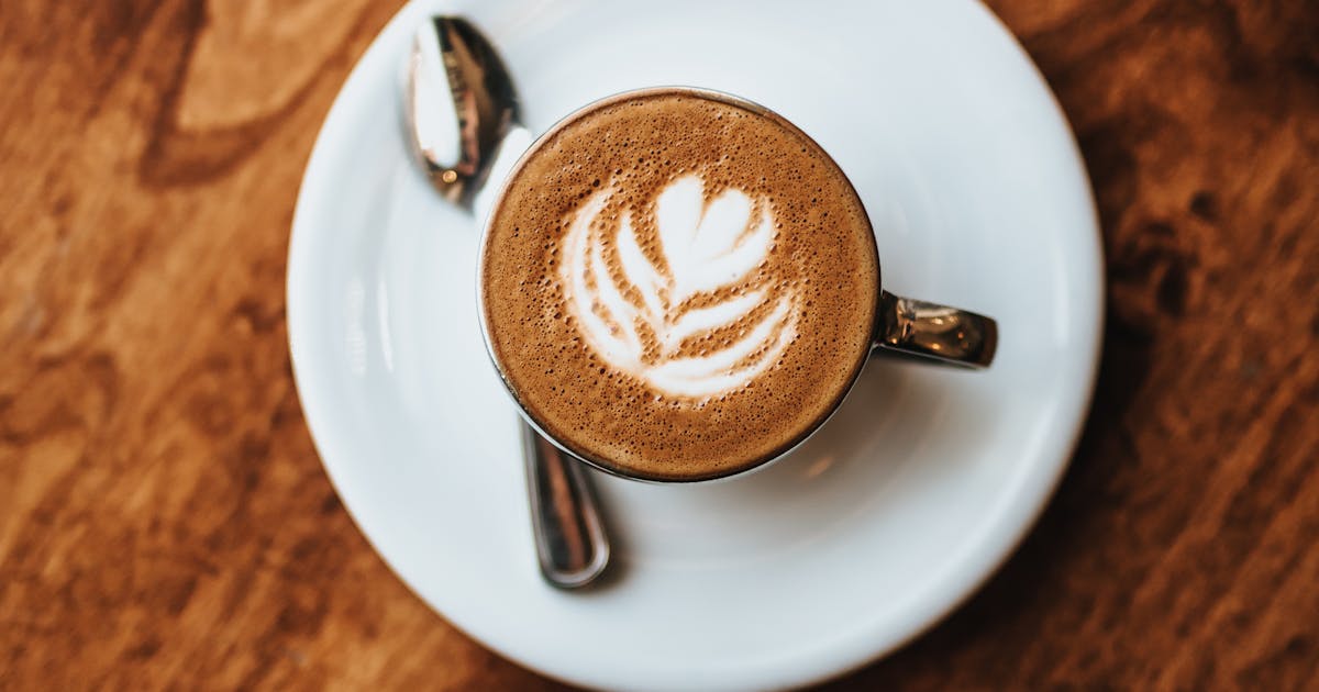 Calm afternoon with a chai latte