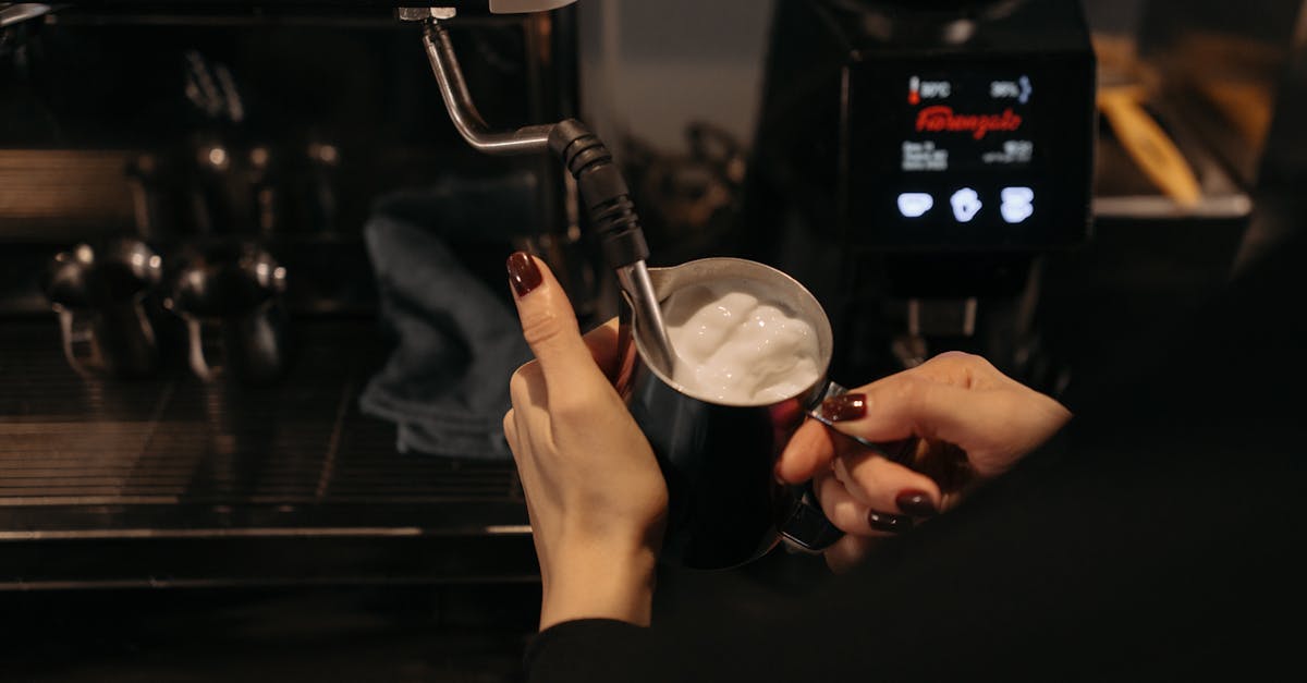 Dirty chai latte with espresso and spices, freshly prepared