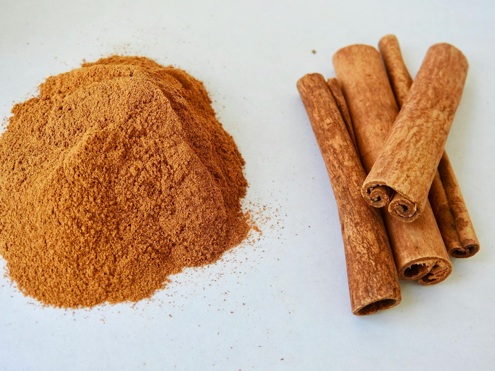 Close-up of cinnamon sticks and bark showing quality spice sourcing