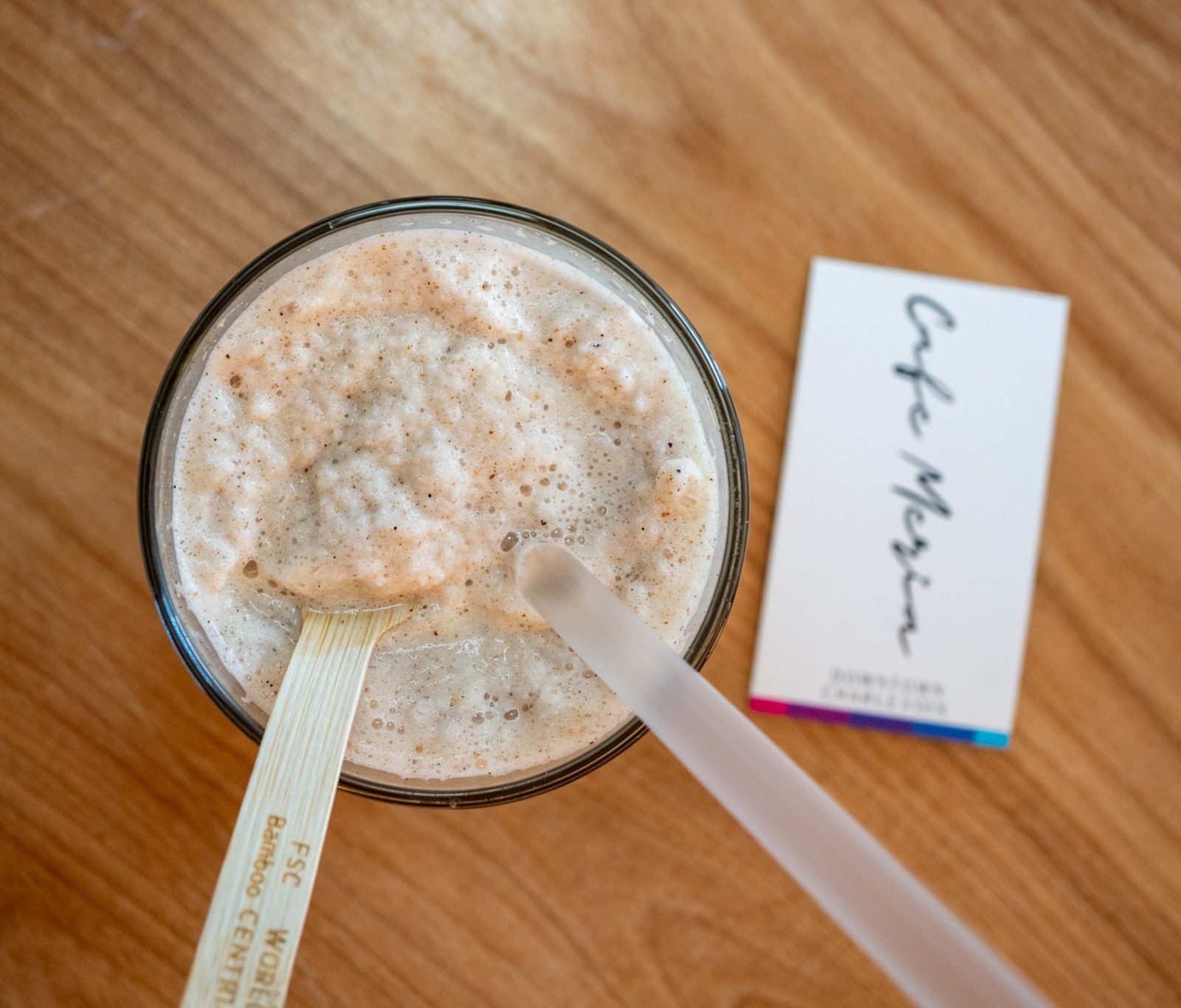 A real Meria Chai, mixed and served at Café Meria