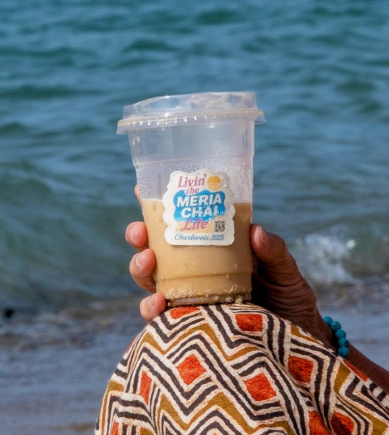Jesse making chai at Café Meria